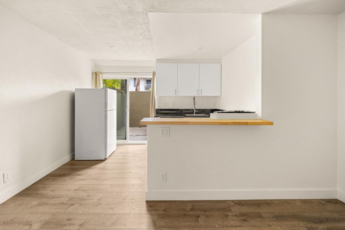 Interior, Kitchen, Wood Texture Flooring