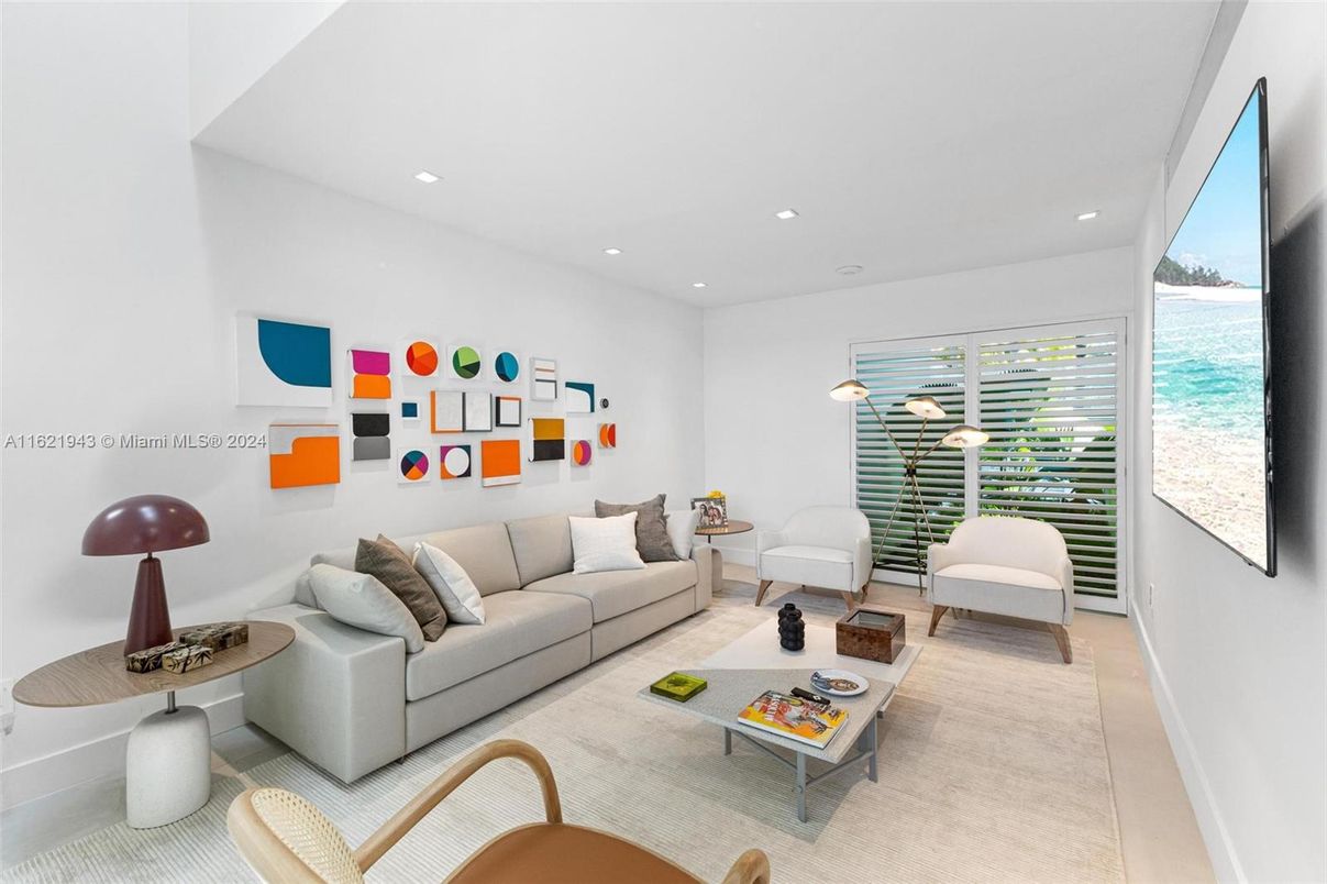 Interior, Living room, Recessed Lighting