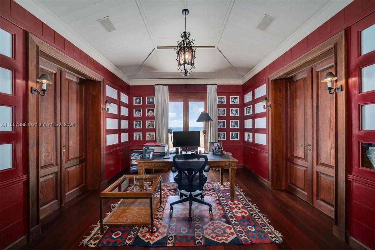 Home Office, Interior, Wood Texture Flooring