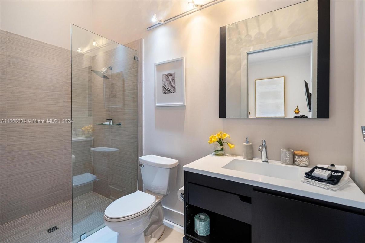 Bathroom, Glass Shower, Interior