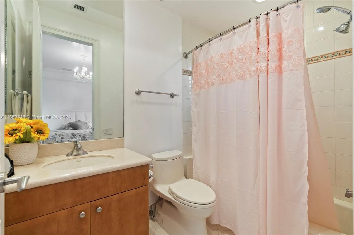 Bathroom, Chandelier, Interior