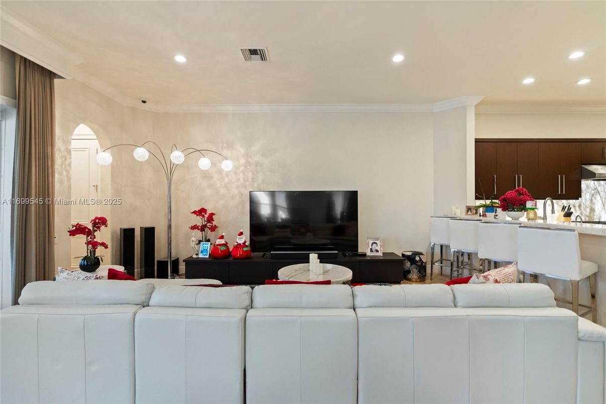Interior, Living room, Recessed Lighting