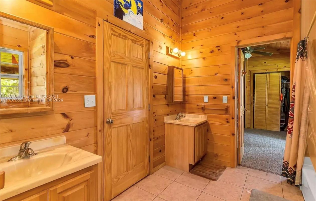Bathroom, Interior, Wooden Walls