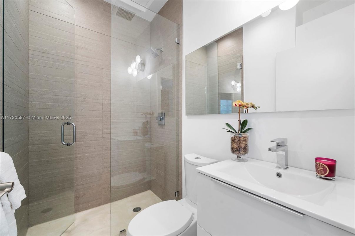 Bathroom, Glass Shower, Interior