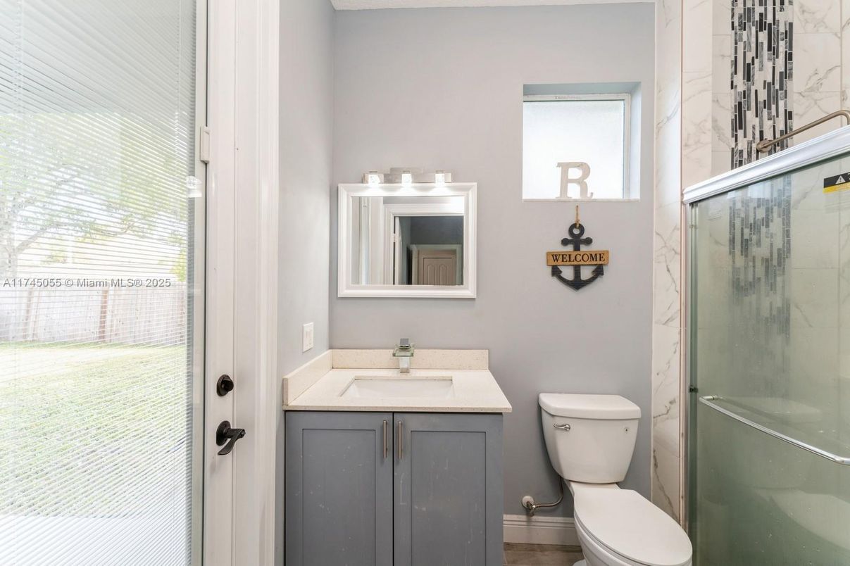 Bathroom, Glass Shower, Interior, Marble Walls