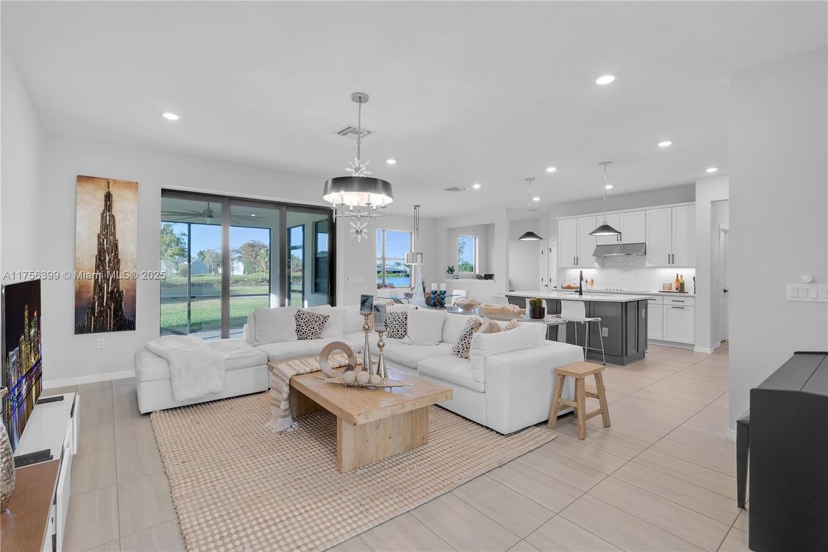 Dining room, Interior, Kitchen, Living room, Pendant Lights, Recessed Lighting, Water