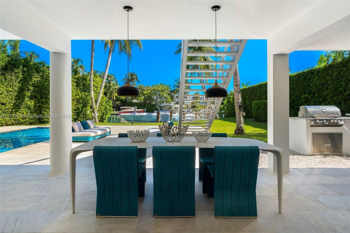 Exterior, Pendant Lights, Pool
