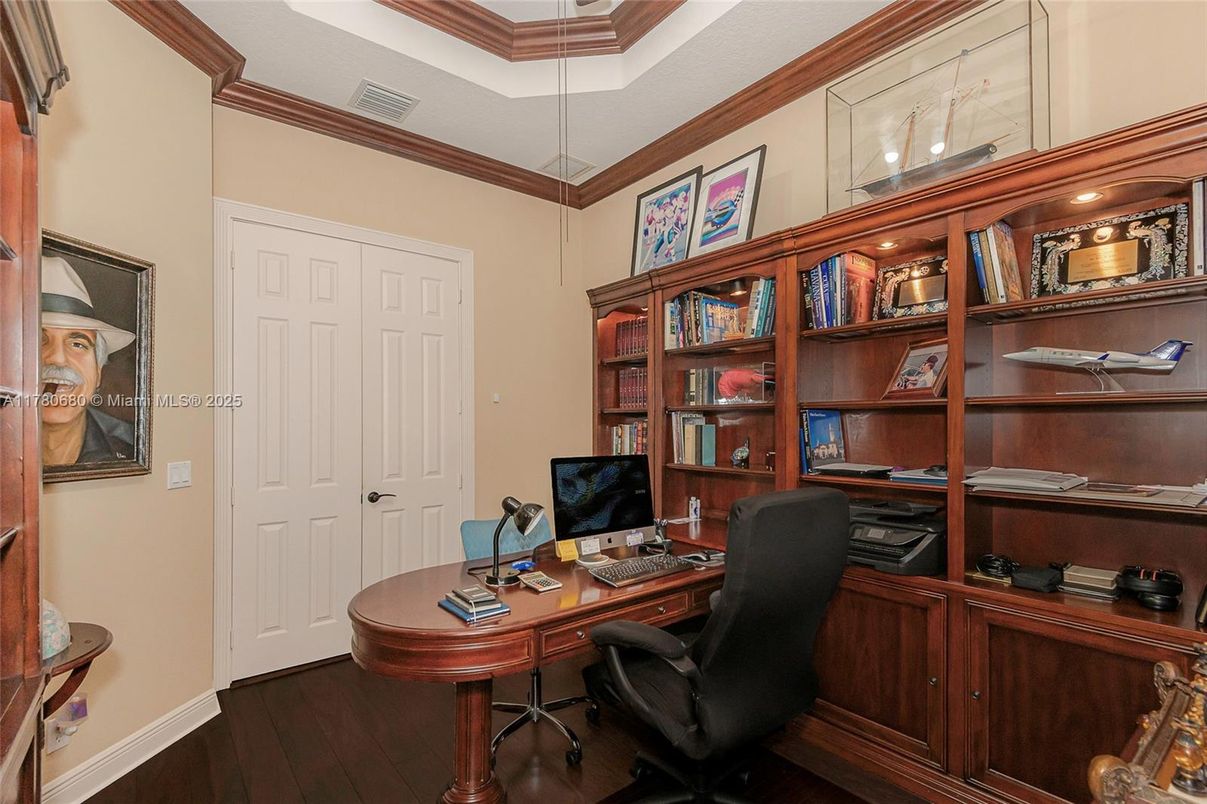 Home Office, Interior, Wood Texture Flooring