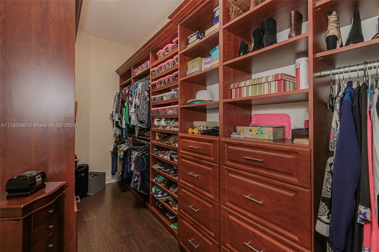 Interior, Walk-in Closets, Wood Texture Flooring