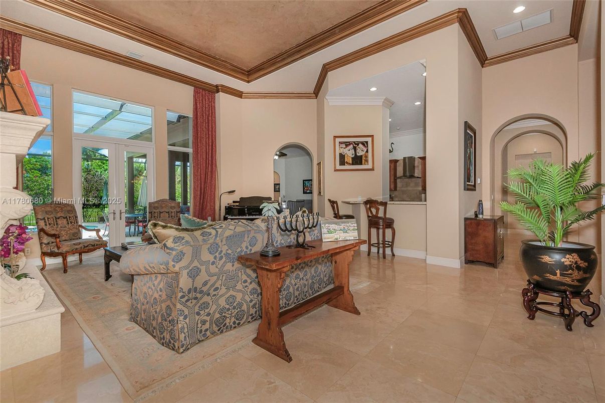 Interior, Living room, Recessed Lighting