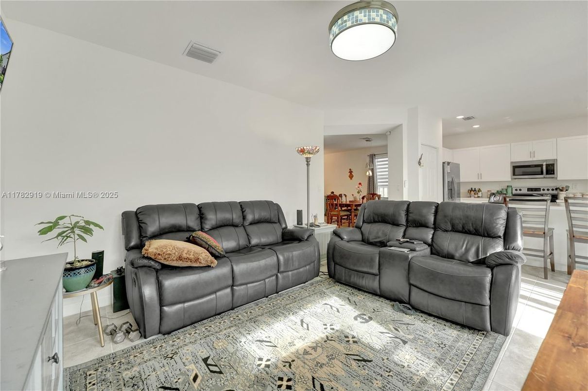 Dining room, Interior, Kitchen, Living room, Recessed Lighting, Stainless Steel Appliances