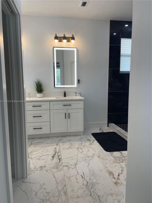 Bathroom, Dual Sink Vanities, Interior, Marble