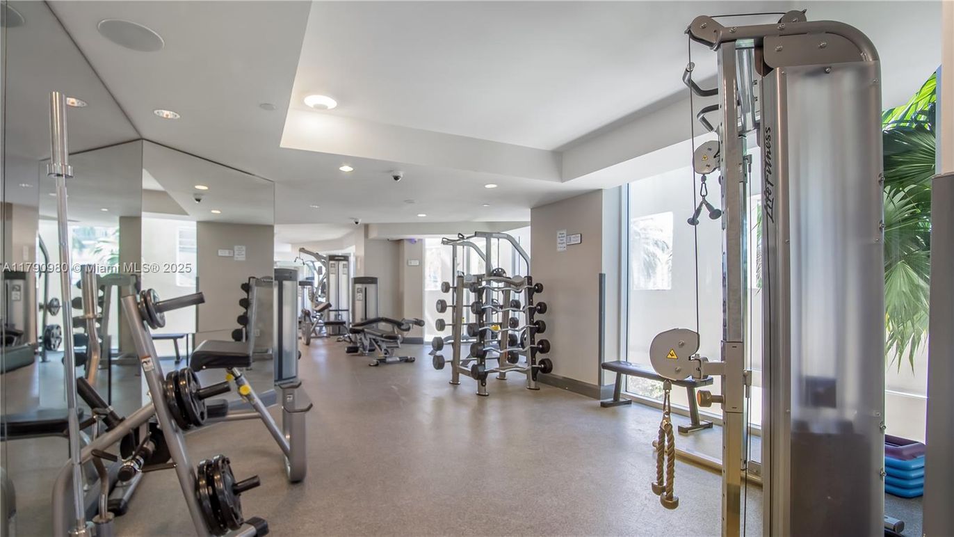 Fitness Equipment, Gym, Interior, Recessed Lighting