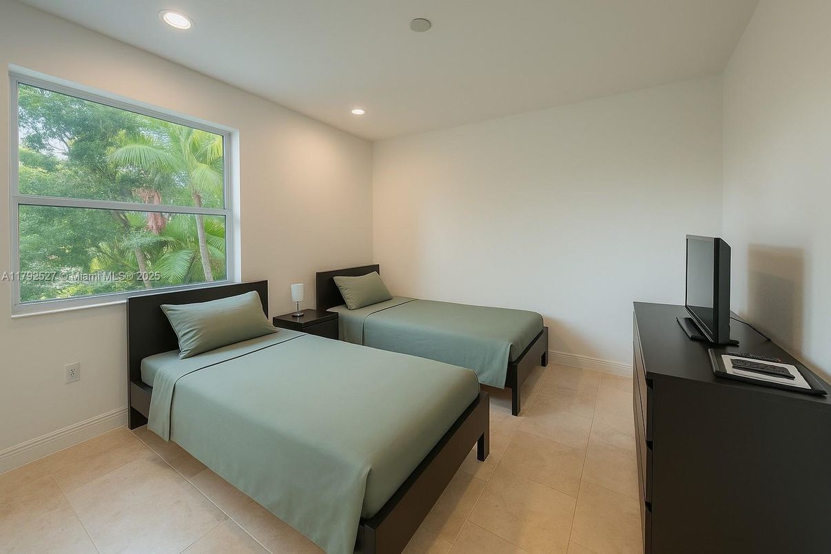 Bedroom, Interior, Recessed Lighting