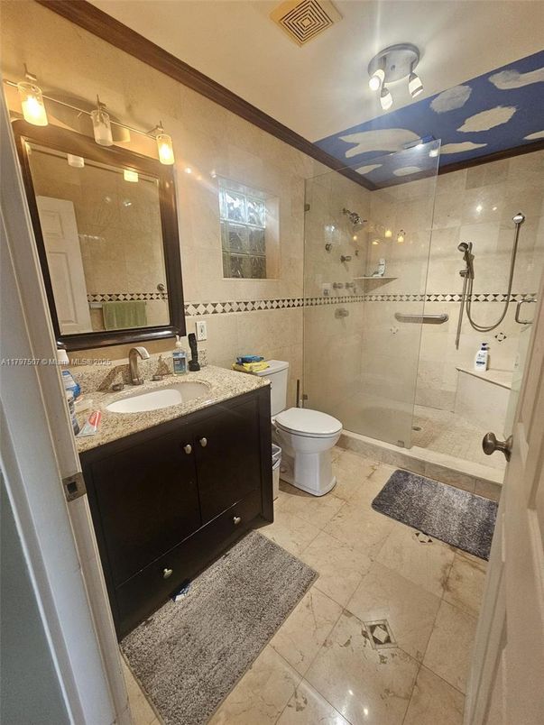 Bathroom, Glass Shower, Interior