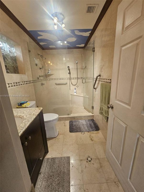 Bathroom, Glass Shower, Interior