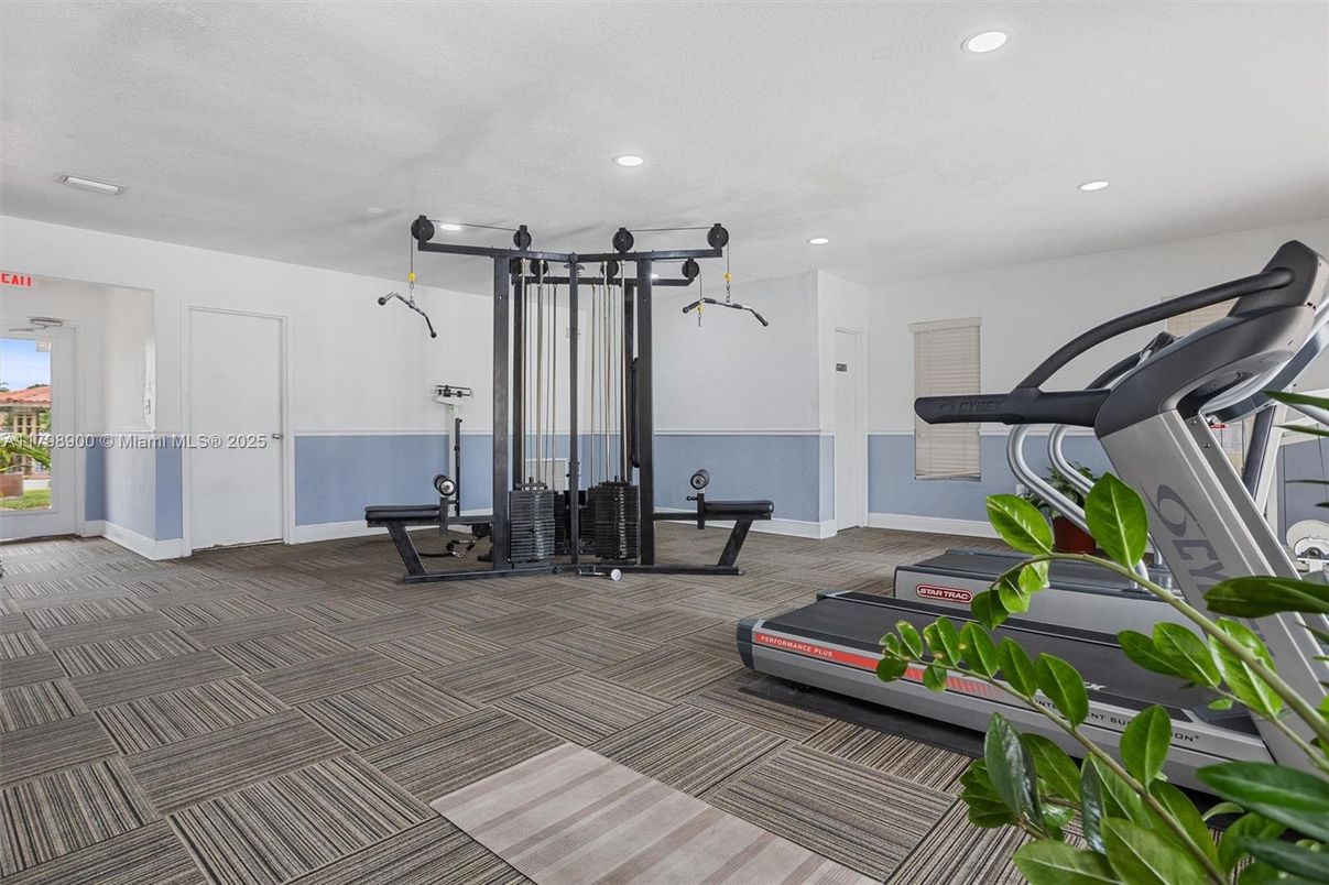 Fitness Equipment, Interior, Recessed Lighting