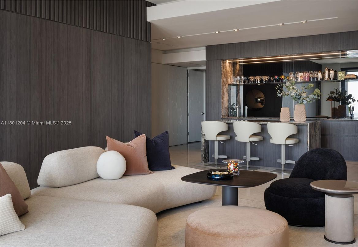 Interior, Living room, Recessed Lighting
