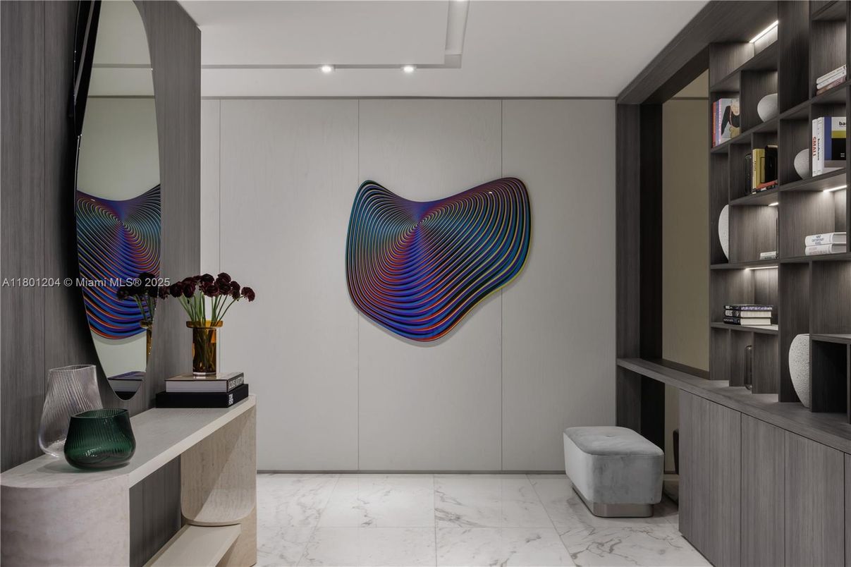 Interior, Marble, Recessed Lighting