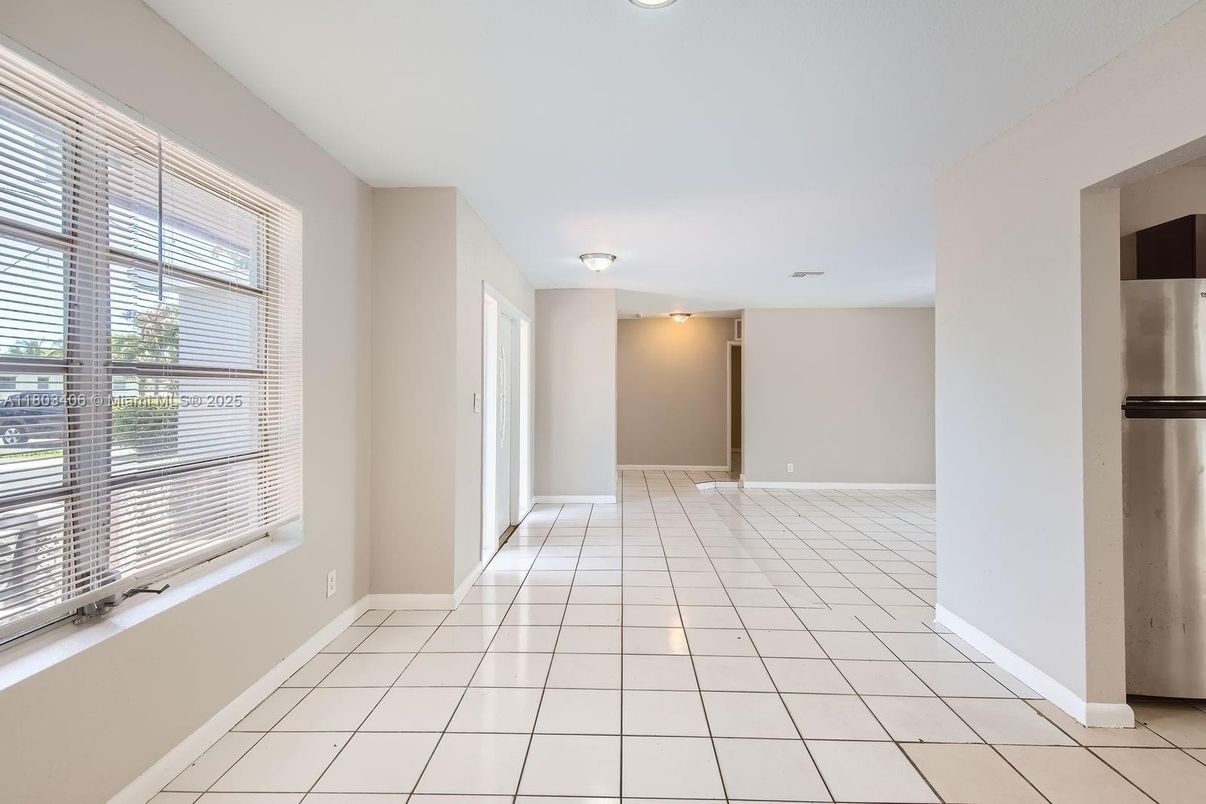Empty room, Interior, Kitchen, Stainless Steel Appliances
