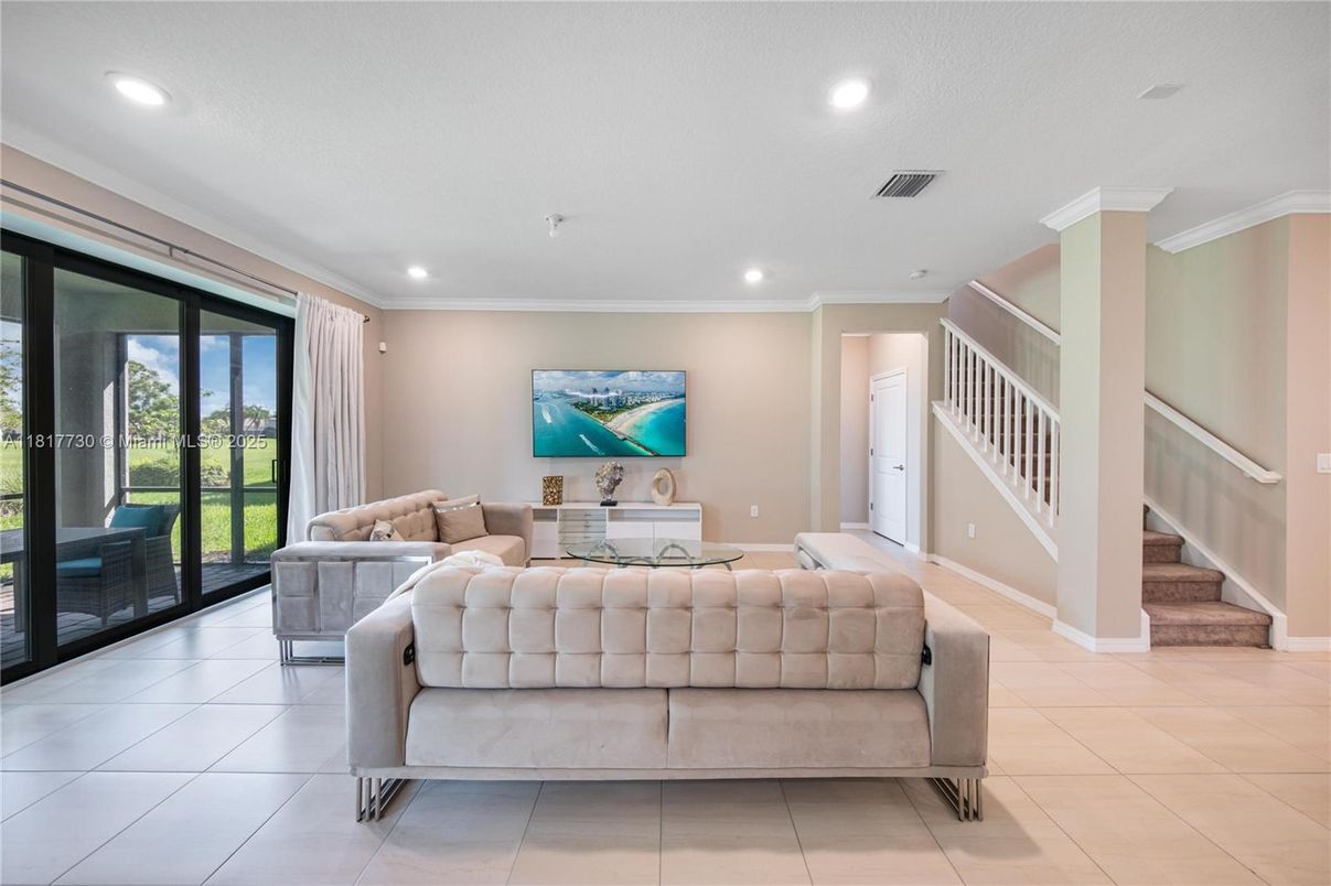 Interior, Living room, Recessed Lighting