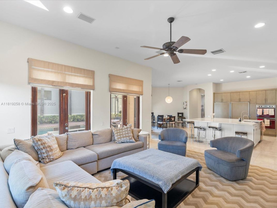 Dining room, Interior, Kitchen, Living room, Pendant Lights, Recessed Lighting