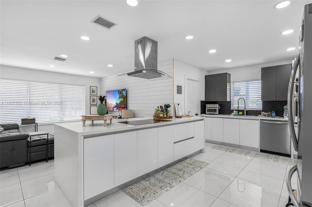 Interior, Kitchen, Recessed Lighting, Stainless Steel Appliances