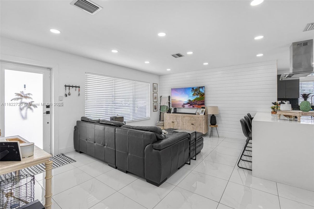 Interior, Living room, Recessed Lighting