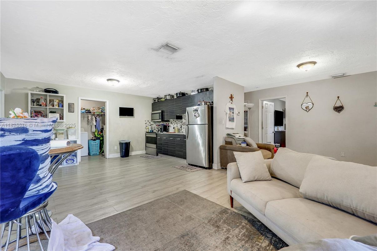 Interior, Kitchen, Living room, Wood Texture Flooring