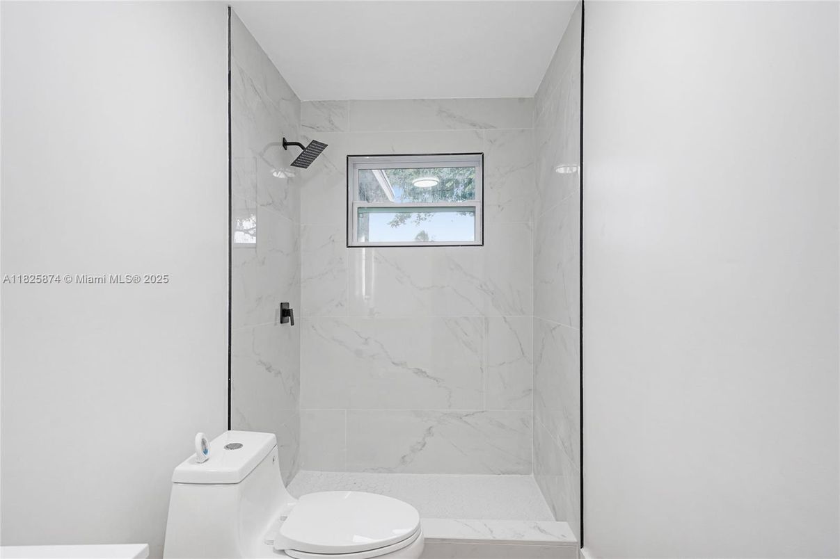 Bathroom, Glass Shower, Interior, Marble Walls