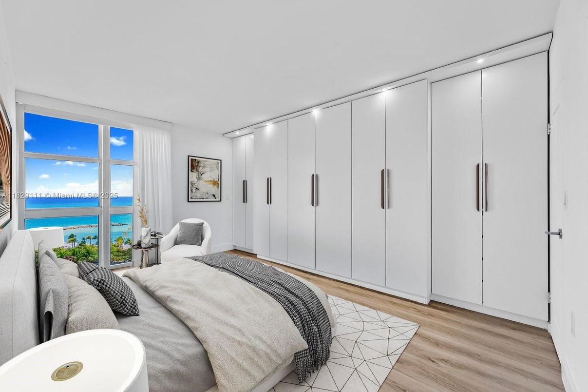 Bedroom, Interior, Water, Wood Texture Flooring