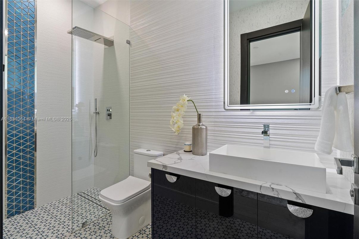 Bathroom, Glass Shower, Interior