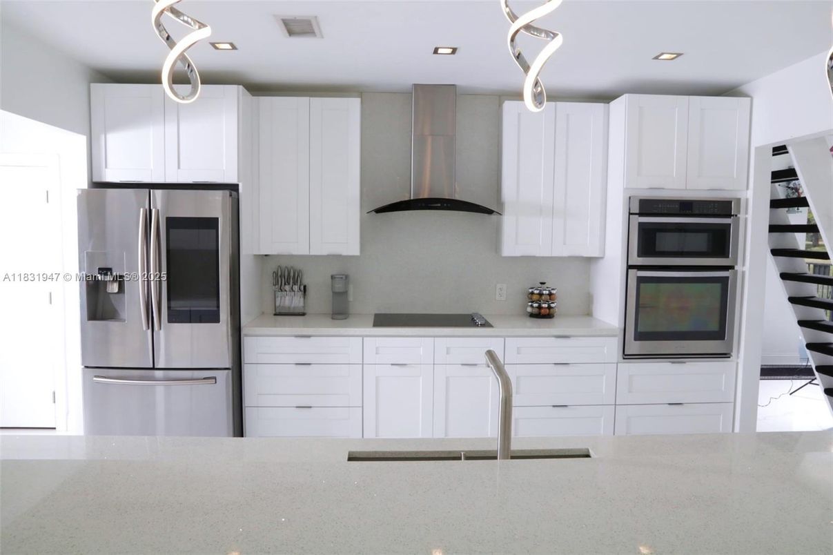 Interior, Kitchen, Recessed Lighting, Stainless Steel Appliances