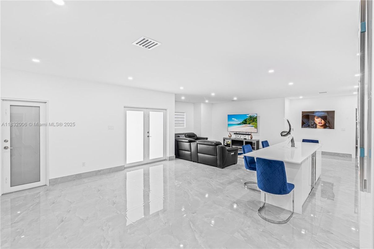 Interior, Living room, Marble, Recessed Lighting