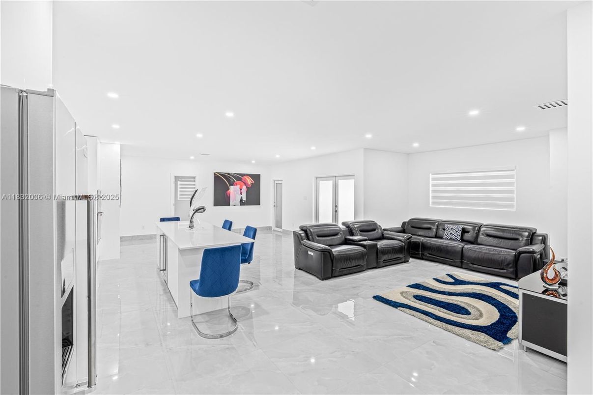 Interior, Living room, Recessed Lighting