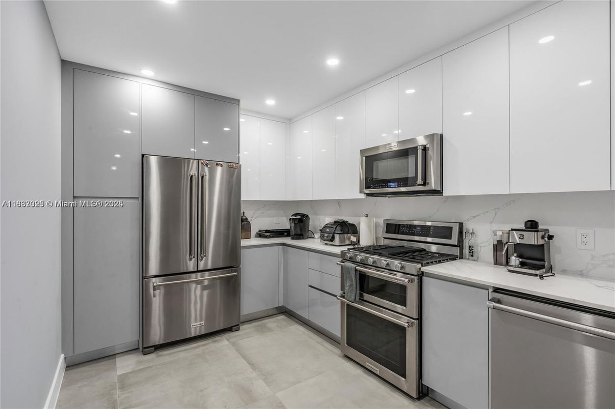 Interior, Kitchen, Recessed Lighting, Stainless Steel Appliances