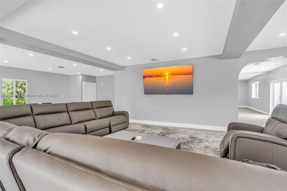 Interior, Living room, Recessed Lighting