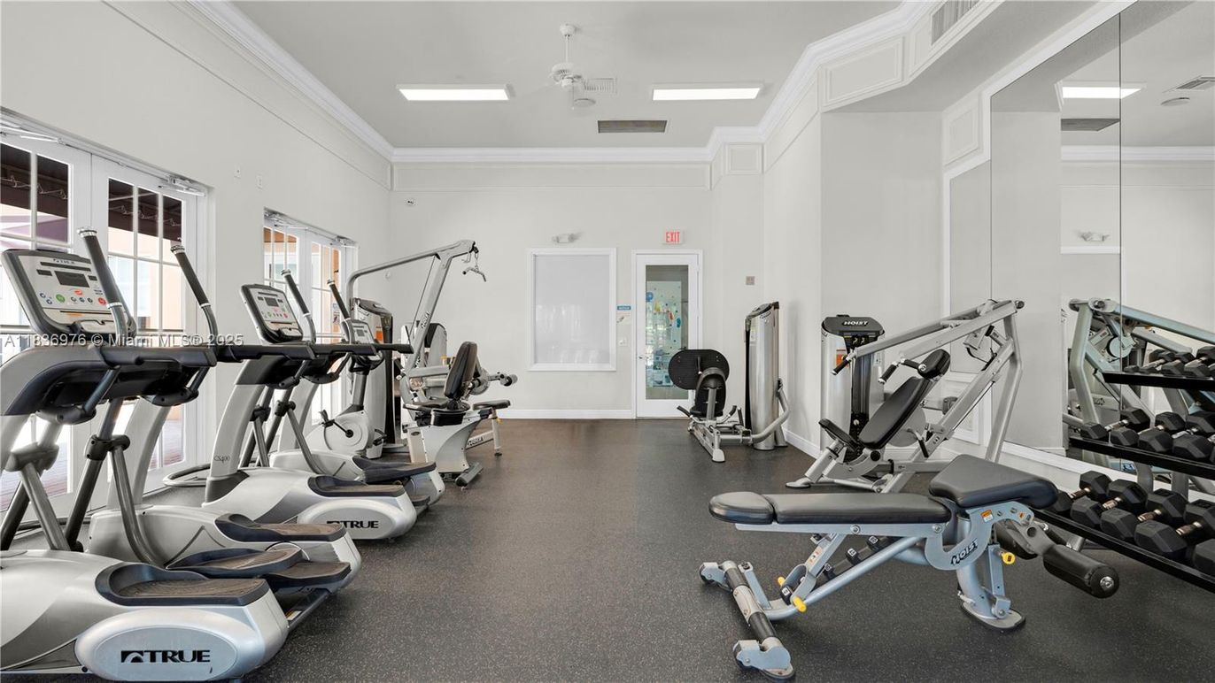 Fitness Equipment, Gym, Interior, Recessed Lighting