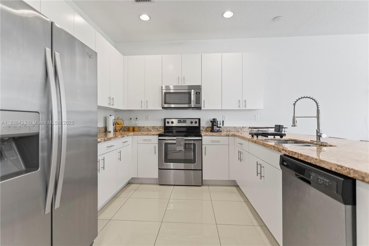 Interior, Kitchen, Recessed Lighting, Stainless Steel Appliances