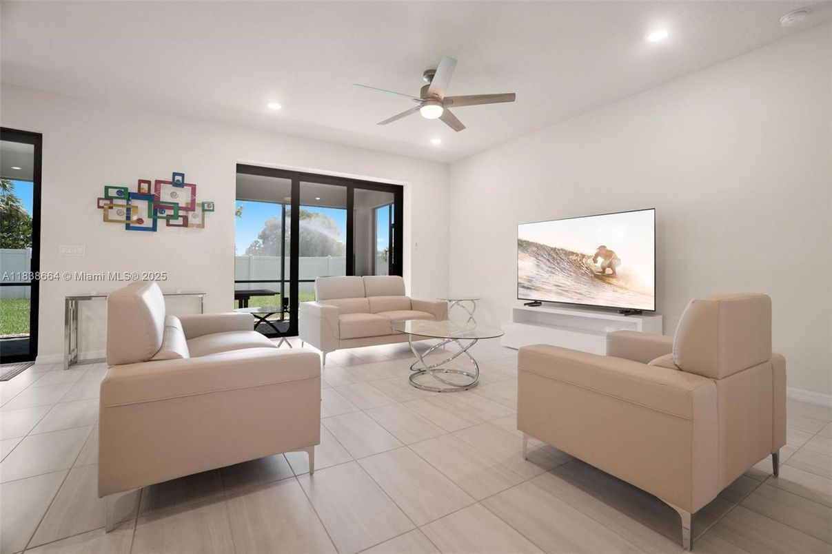 Interior, Living room, Recessed Lighting