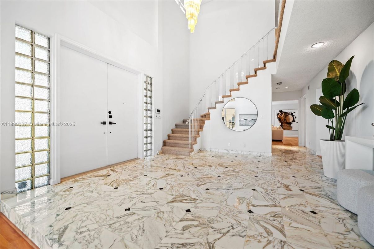 Interior, Marble, Recessed Lighting