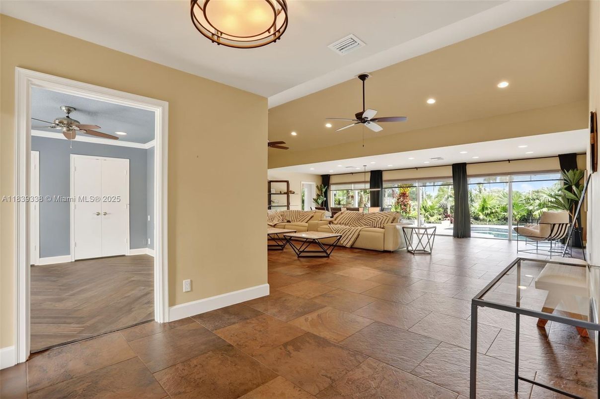Interior, Living room, Recessed Lighting