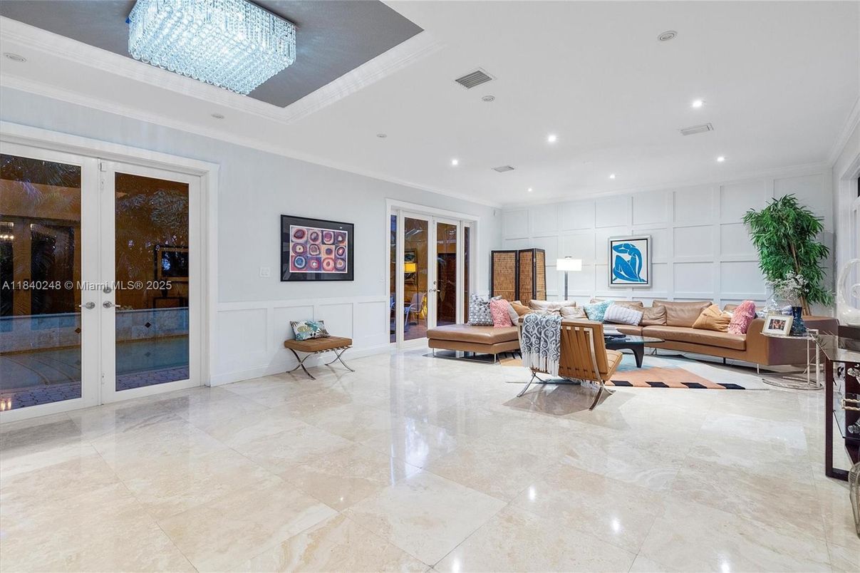 Interior, Living room, Recessed Lighting