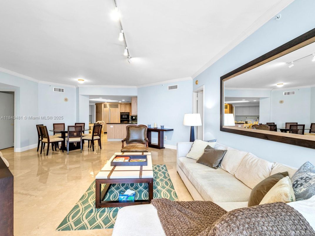 Dining room, Interior, Kitchen, Living room, Recessed Lighting