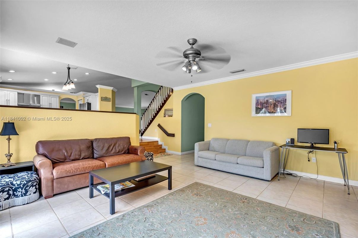 Interior, Living room, Recessed Lighting