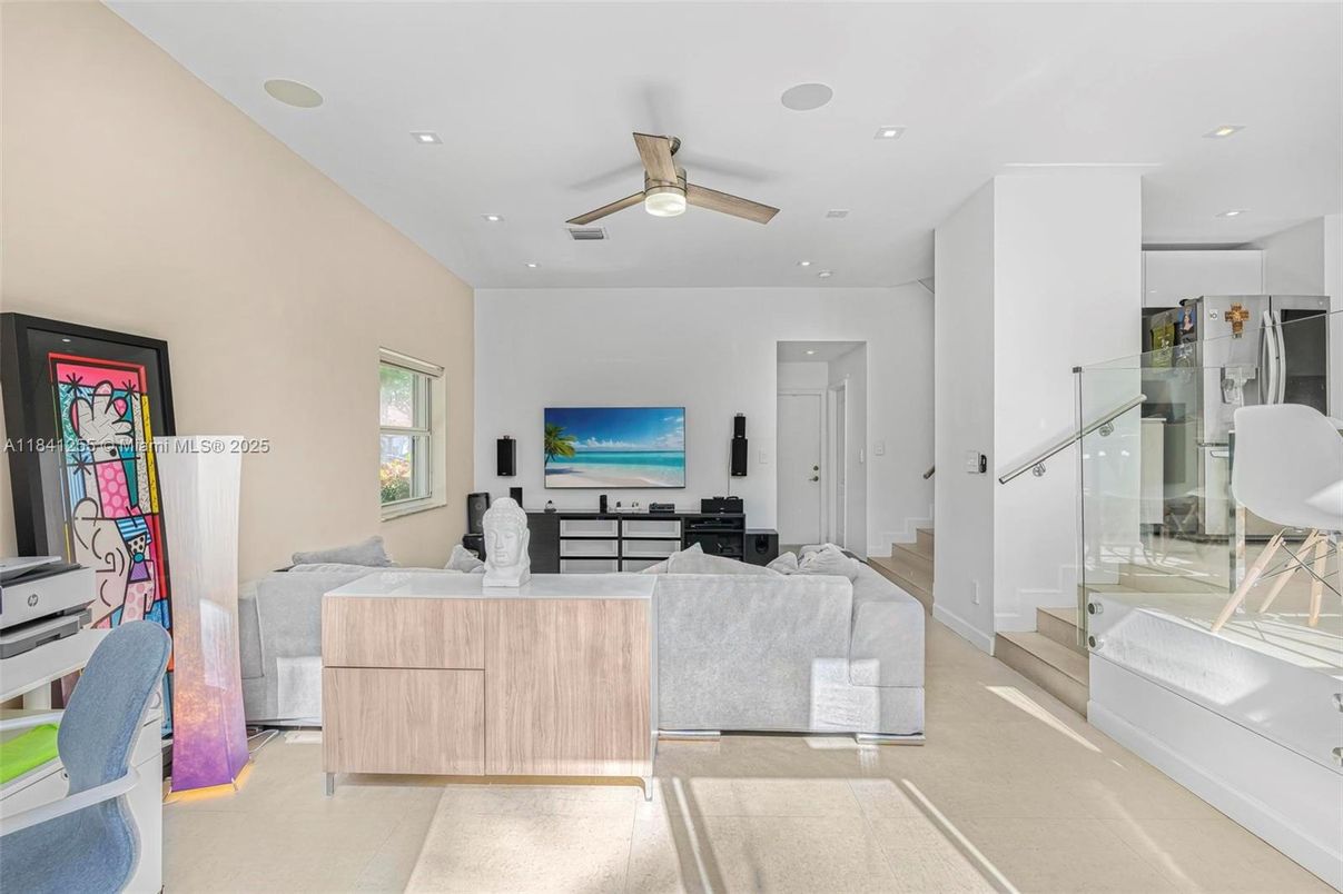 Interior, Living room, Recessed Lighting