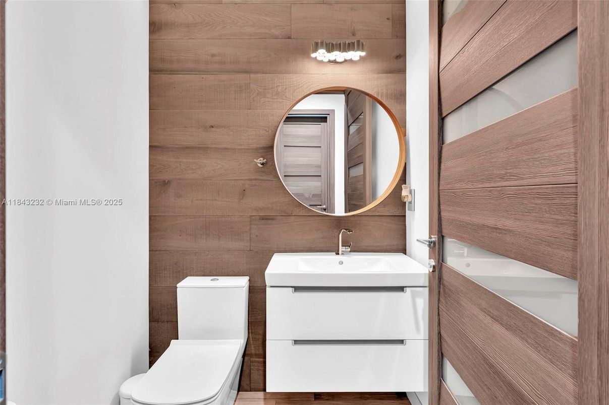 Bathroom, Interior, Wooden Walls