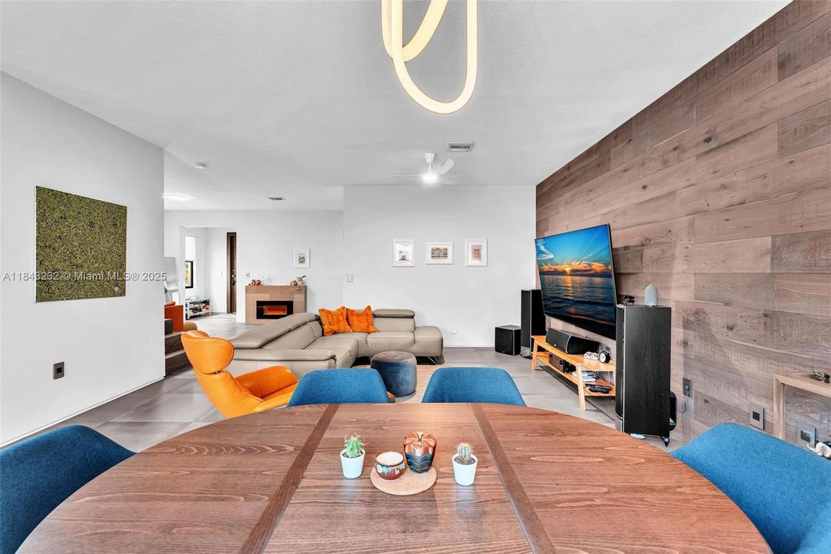 Dining room, Fireplace, Interior, Living room, Wooden Walls
