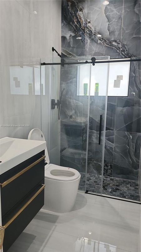 Bathroom, Glass Shower, Interior