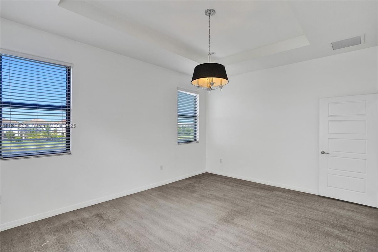 Chandelier, Empty room, Interior